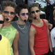 Chris Trousdale, pictured in green above, with Dream Street, 2001
